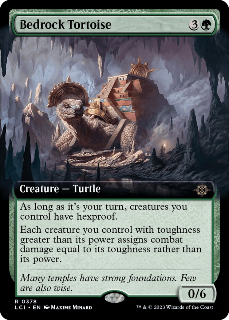 Bedrock Tortoise (Extended Art) [The Lost Caverns of Ixalan] | Exor Games Bridgewater