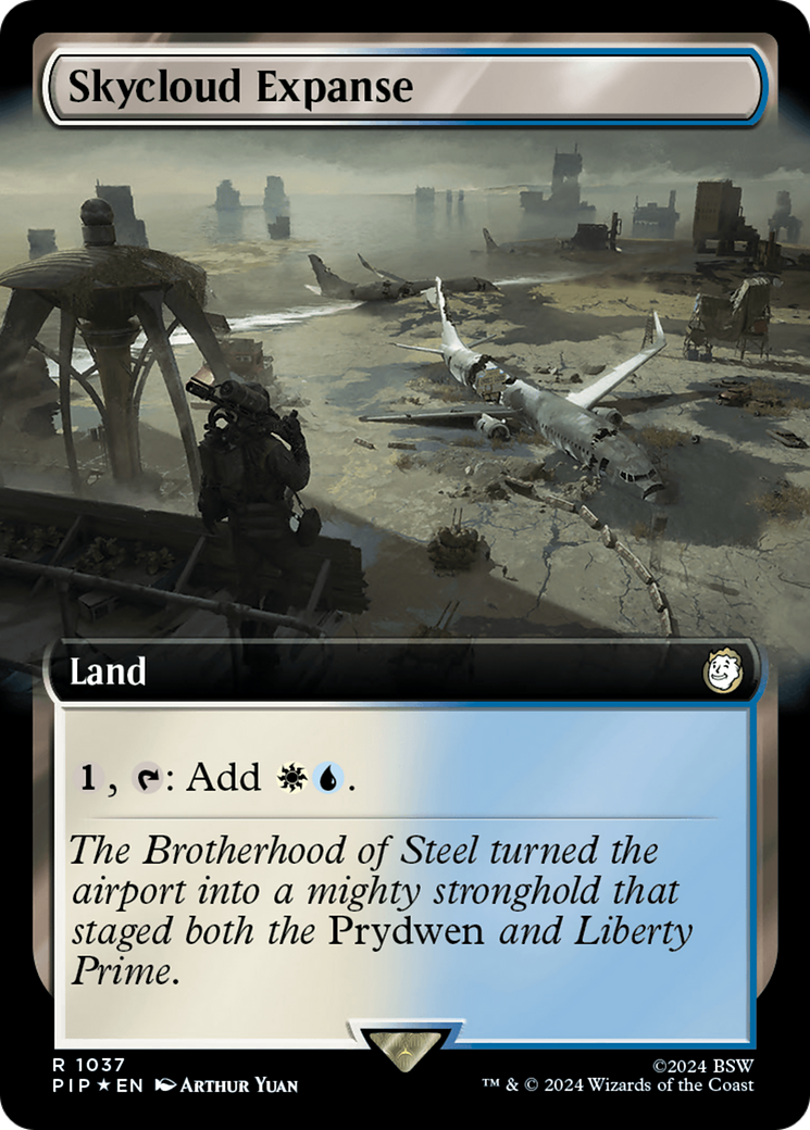 Skycloud Expanse (Extended Art) (Surge Foil) [Fallout] | Exor Games Bridgewater