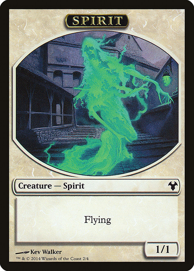 Myr // Spirit Double-Sided Token [Modern Event Deck 2014 Tokens] | Exor Games Bridgewater