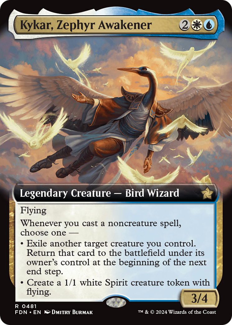 Kykar, Zephyr Awakener (Extended Art) [Foundations] | Exor Games Bridgewater