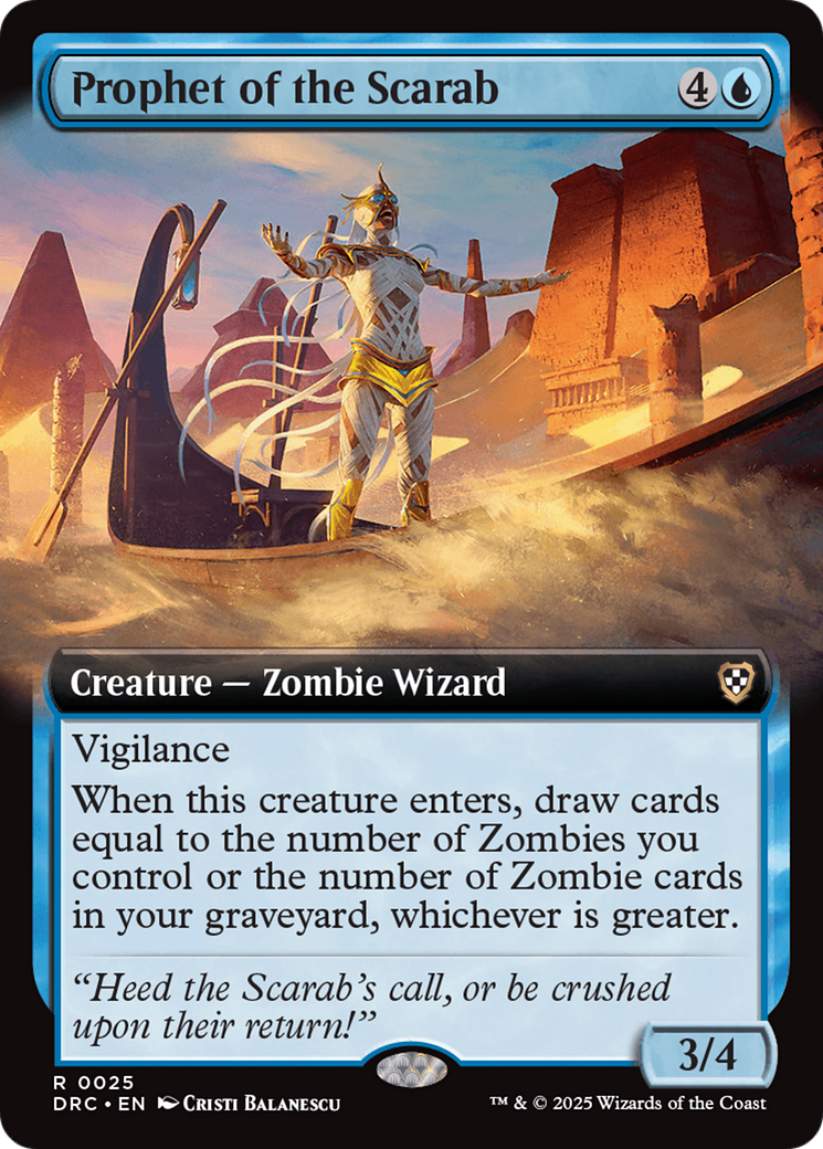 Prophet of the Scarab (Extended Art) [Aetherdrift Commander] | Exor Games Bridgewater