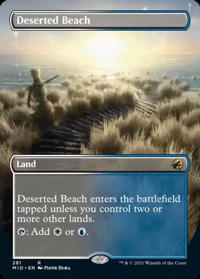 Deserted Beach (Borderless Alternate Art) [Innistrad: Midnight Hunt] | Exor Games Bridgewater