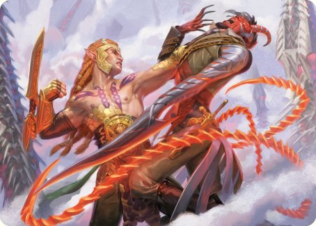 Tyvar's Stand Art Card [Phyrexia: All Will Be One Art Series] | Exor Games Bridgewater