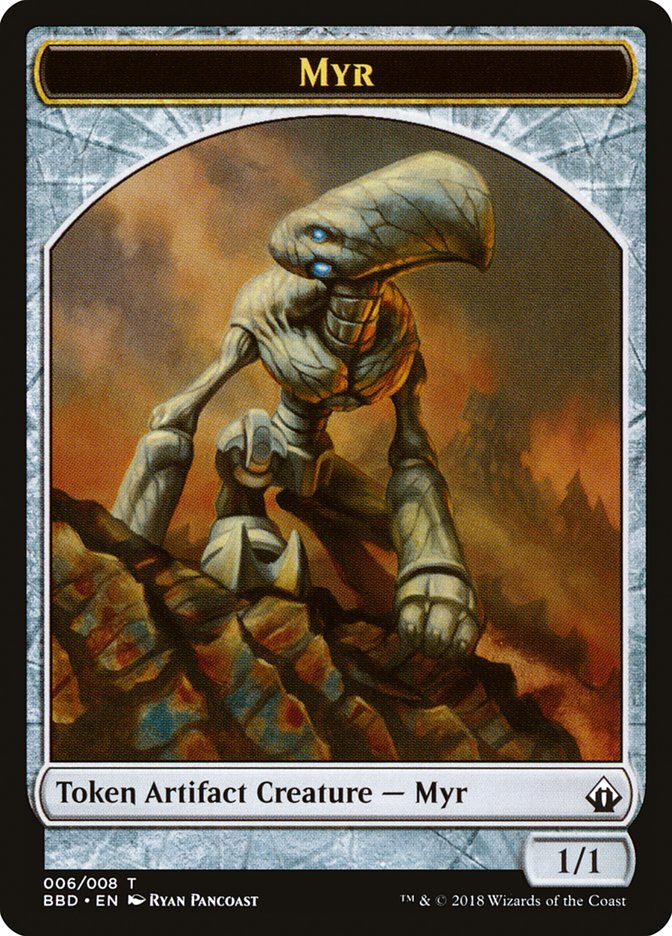 Myr Token [Battlebond Tokens] | Exor Games Bridgewater