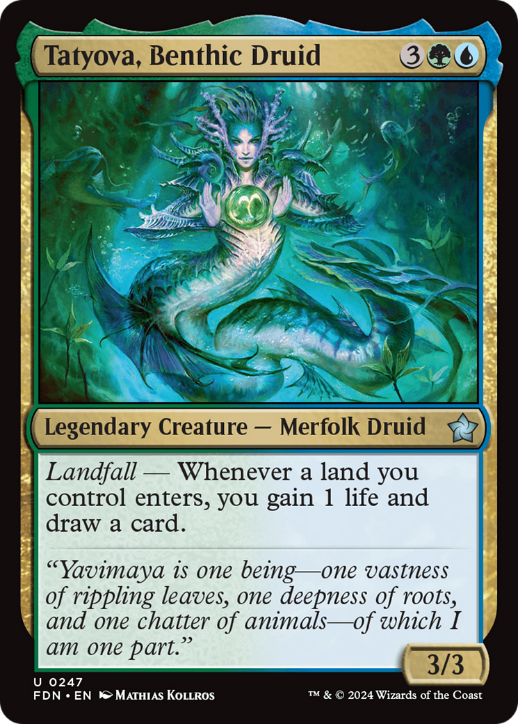 Tatyova, Benthic Druid [Foundations] | Exor Games Bridgewater