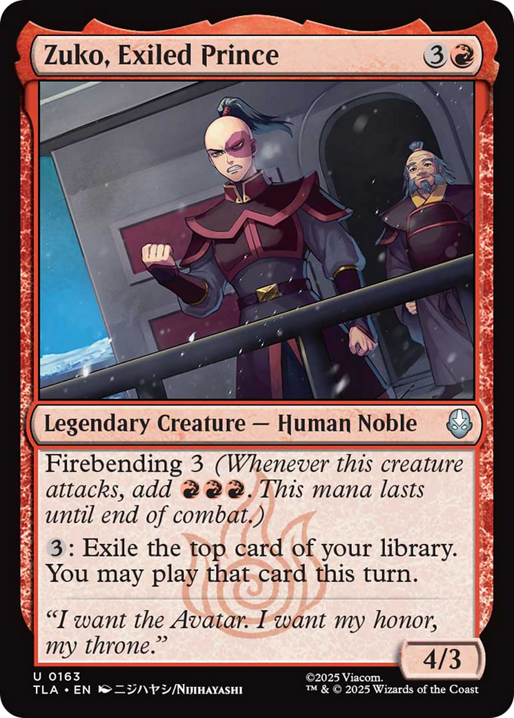 Zuko, Exiled Prince [Avatar: The Last Airbender] | Exor Games Bridgewater
