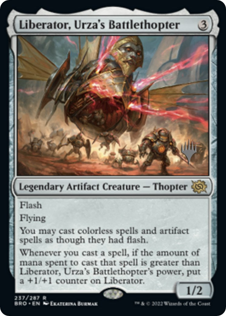 Liberator, Urza's Battlethopter (Promo Pack) [The Brothers' War Promos] | Exor Games Bridgewater