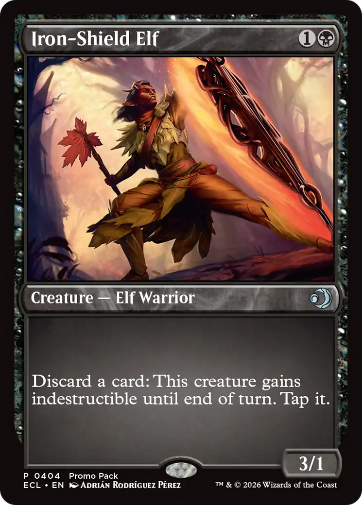 Iron-Shield Elf [Lorwyn Eclipsed Promos] | Exor Games Bridgewater