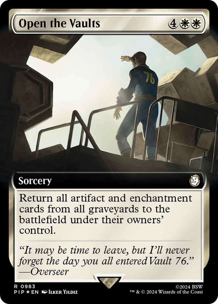 Open the Vaults (Extended Art) (Surge Foil) [Fallout] | Exor Games Bridgewater