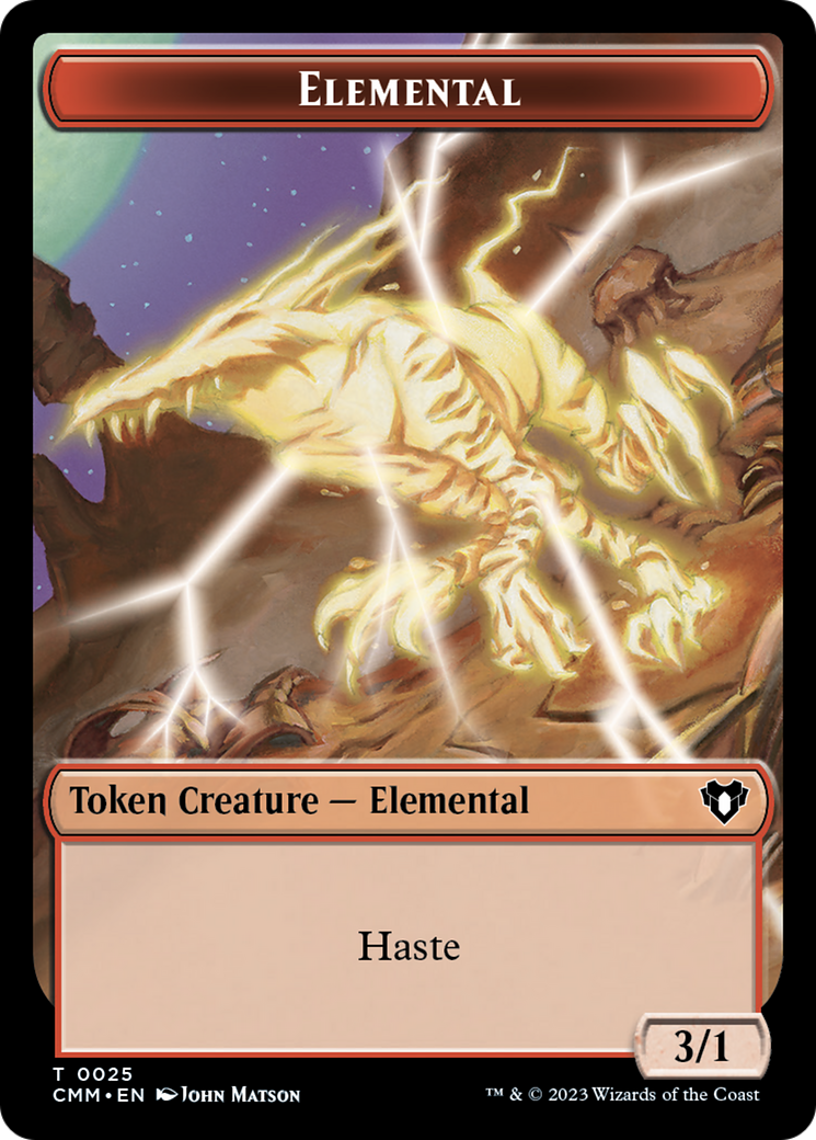 Elemental Token (25) [Commander Masters Tokens] | Exor Games Bridgewater