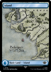 Island (0716) (Surge Foil) [The Lord of the Rings: Tales of Middle-Earth] | Exor Games Bridgewater