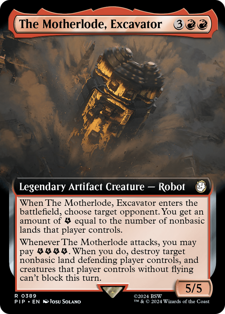 The Motherlode, Excavator (Extended Art) [Fallout] | Exor Games Bridgewater