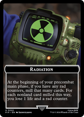 Radiation // Alien Double-Sided Token [Fallout Tokens] | Exor Games Bridgewater