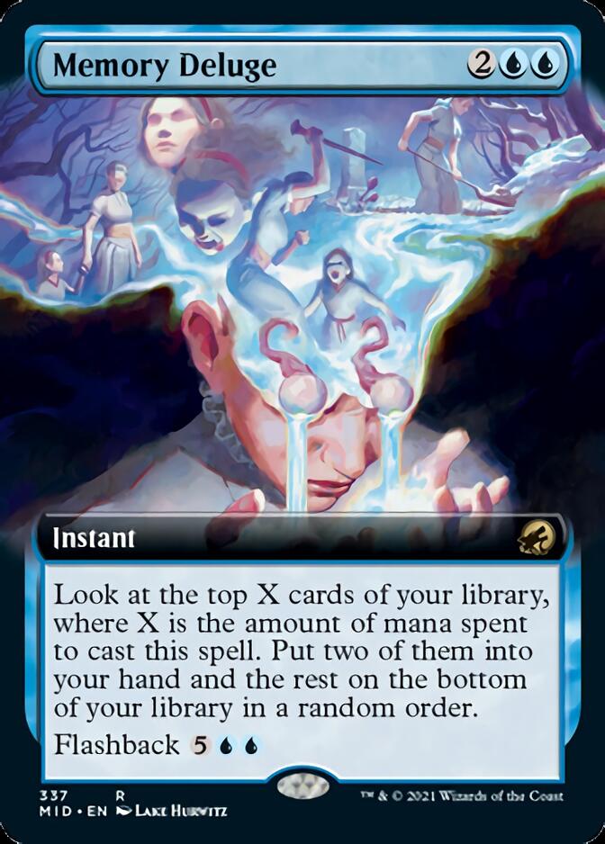 Memory Deluge (Extended Art) [Innistrad: Midnight Hunt] | Exor Games Bridgewater