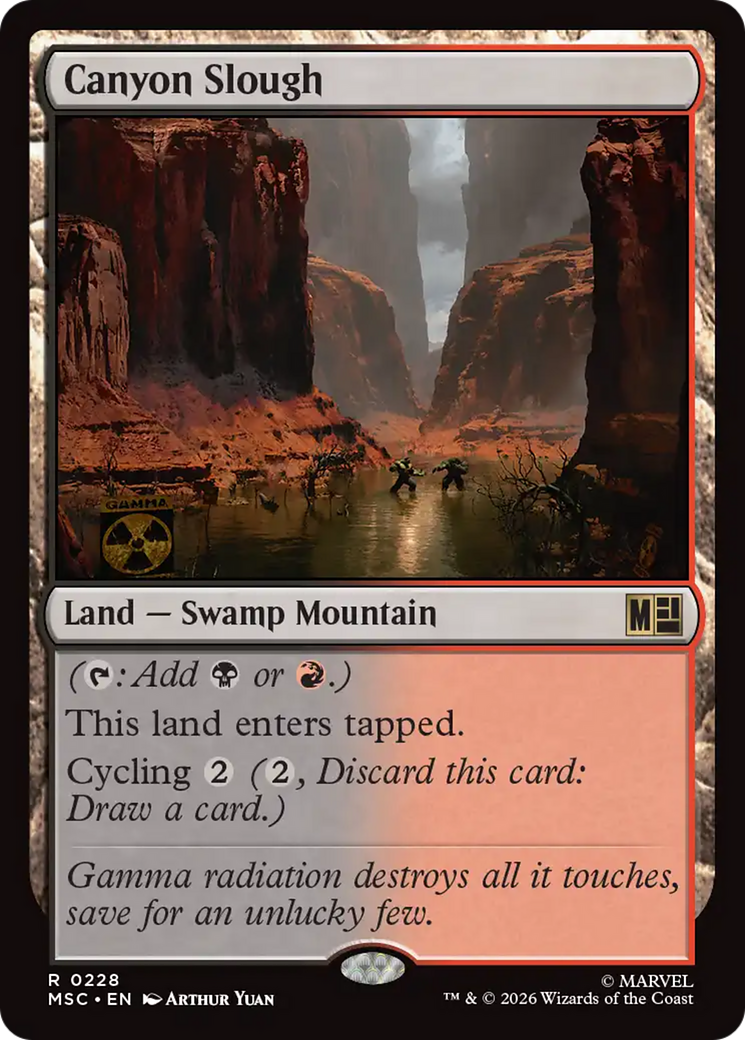 Canyon Slough (Surge Foil) [Marvel Super Heroes Commander] | Exor Games Bridgewater