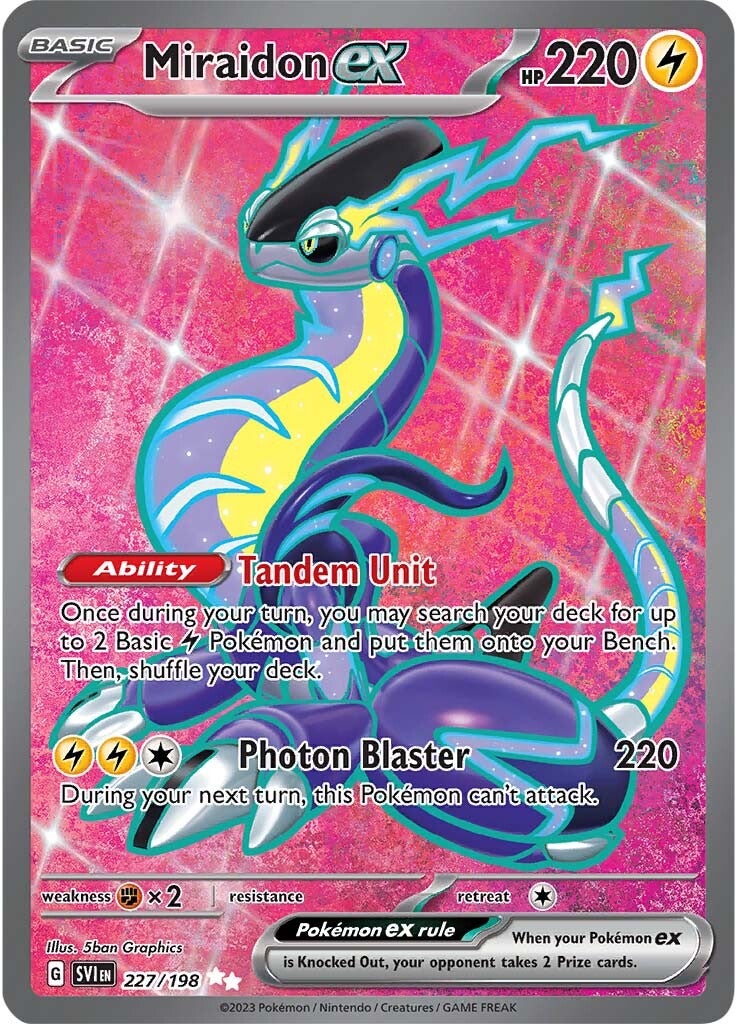 Miraidon ex (227/198) [Scarlet & Violet: Base Set] | Exor Games Bridgewater