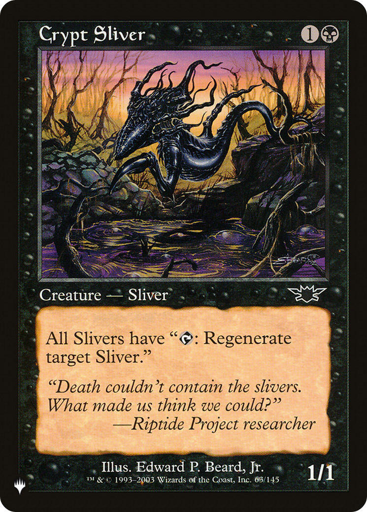 Crypt Sliver [The List Reprints] | Exor Games Bridgewater