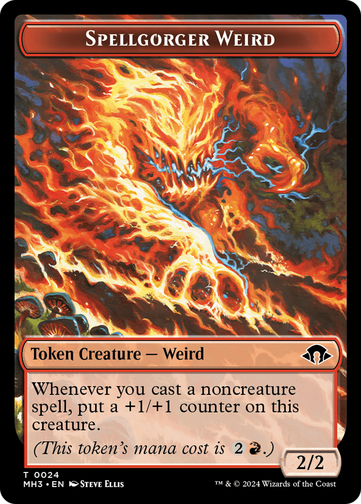 Eldrazi Spawn // Spellgorger Weird Double-Sided Token [Modern Horizons 3 Tokens] | Exor Games Bridgewater