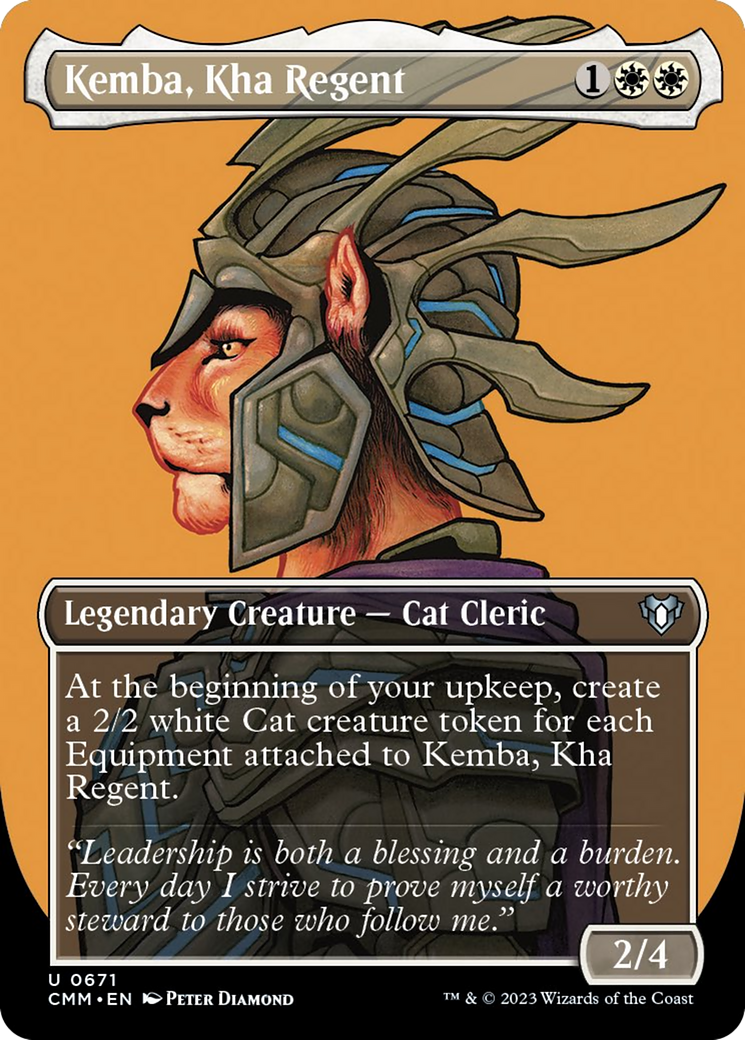 Kemba, Kha Regent (Borderless Profile) [Commander Masters] | Exor Games Bridgewater