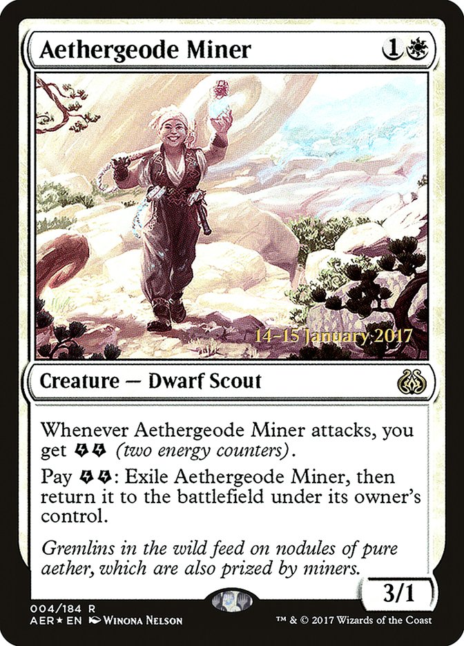 Aethergeode Miner [Aether Revolt Prerelease Promos] | Exor Games Bridgewater