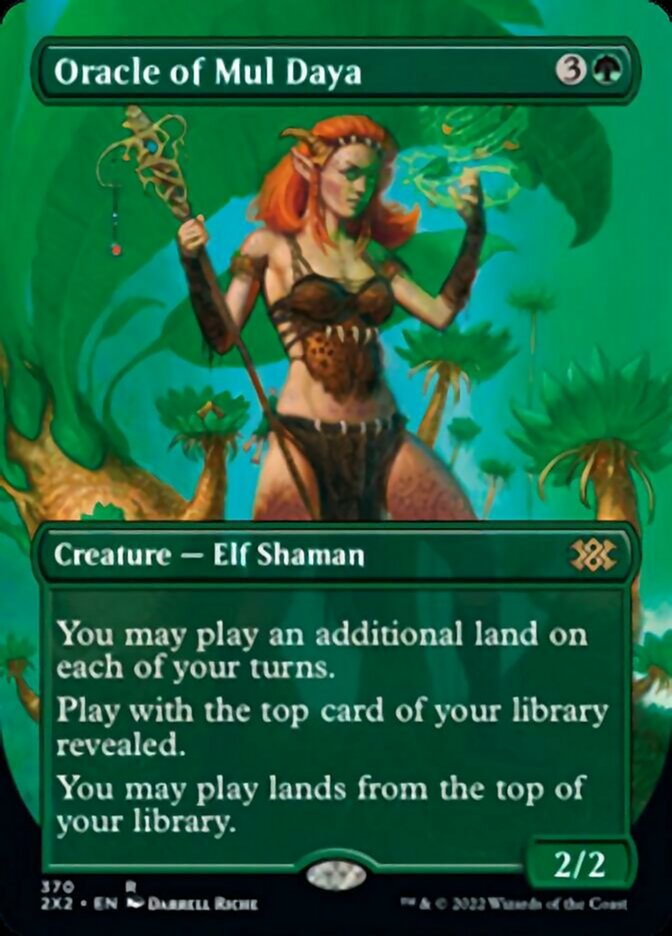 Oracle of Mul Daya (Borderless Alternate Art) [Double Masters 2022] | Exor Games Bridgewater