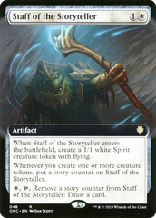 Staff of the Storyteller (Extended Art) [Phyrexia: All Will Be One Commander] | Exor Games Bridgewater