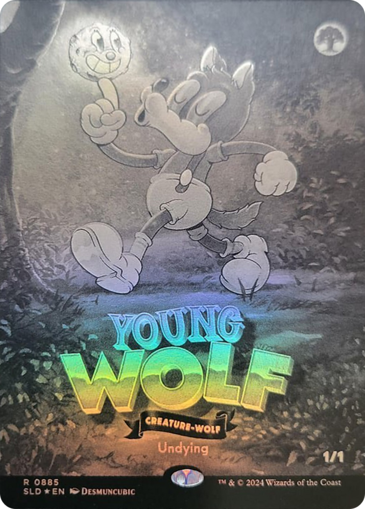 Young Wolf (Black & White Foil) [Secret Lair Drop Series] | Exor Games Bridgewater