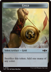 Elemental (0016) // Gold Double-Sided Token [Tarkir: Dragonstorm Commander Tokens] | Exor Games Bridgewater