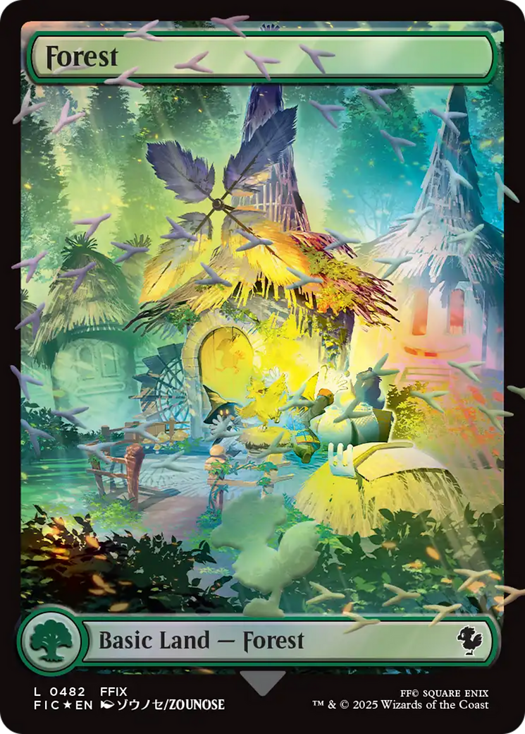 Forest (Chocobo Track Foil) [FINAL FANTASY Commander] | Exor Games Bridgewater