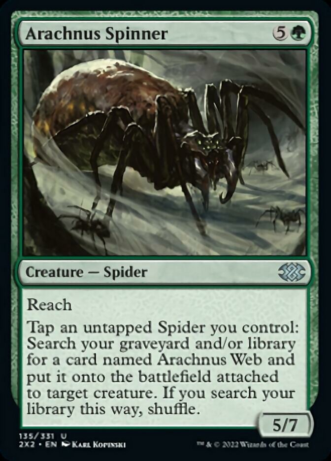 Arachnus Spinner [Double Masters 2022] | Exor Games Bridgewater