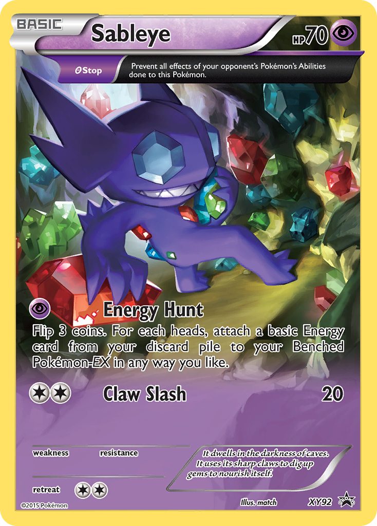 Sableye (XY92) [XY: Black Star Promos] | Exor Games Bridgewater