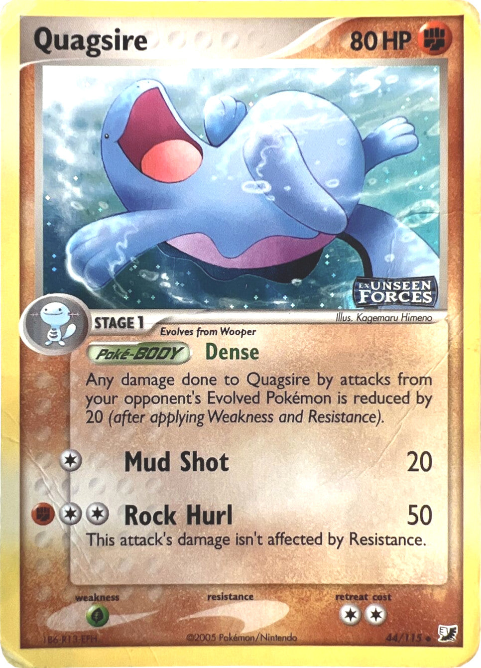 Quagsire (44/115) (Stamped) [EX: Unseen Forces] | Exor Games Bridgewater