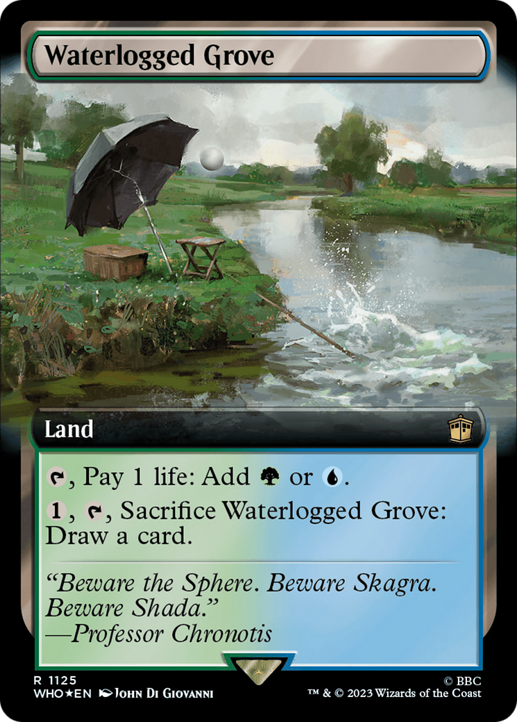 Waterlogged Grove (Extended Art) (Surge Foil) [Doctor Who] | Exor Games Bridgewater