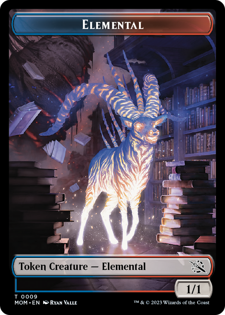 Elemental (9) // Phyrexian Hydra (12) Double-Sided Token [March of the Machine Tokens] | Exor Games Bridgewater