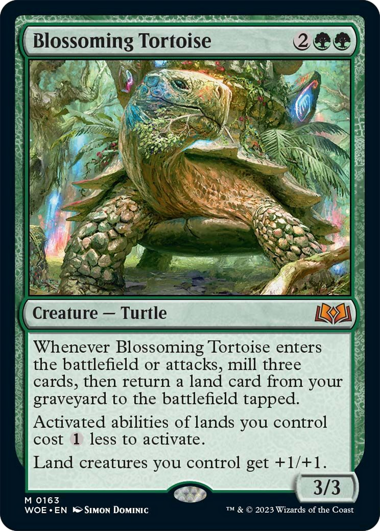 Blossoming Tortoise [Wilds of Eldraine] | Exor Games Bridgewater