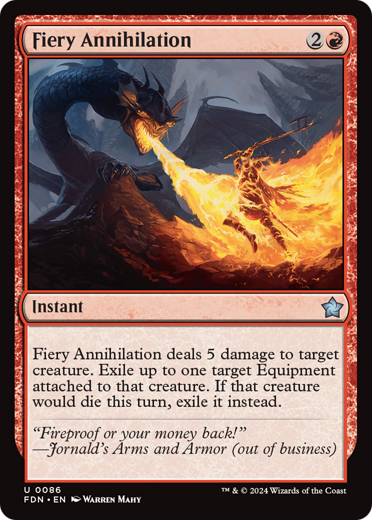 Fiery Annihilation [Foundations] | Exor Games Bridgewater