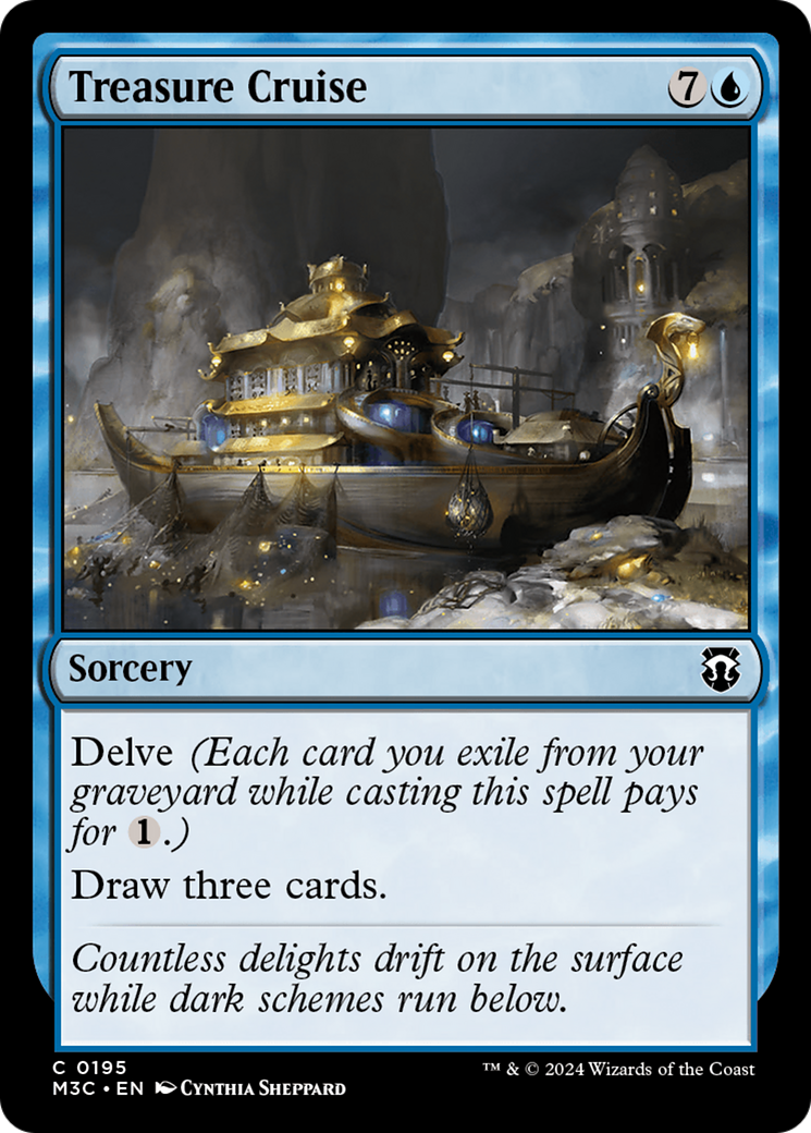 Treasure Cruise (Ripple Foil) [Modern Horizons 3 Commander] | Exor Games Bridgewater