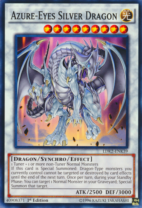 Azure-Eyes Silver Dragon [LDK2-ENK39] Common | Exor Games Bridgewater