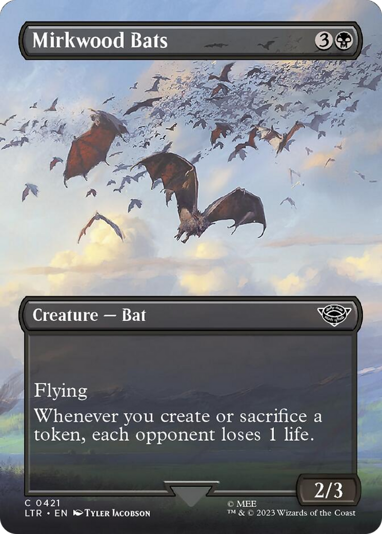 Mirkwood Bats (Borderless Alternate Art) [The Lord of the Rings: Tales of Middle-Earth] | Exor Games Bridgewater