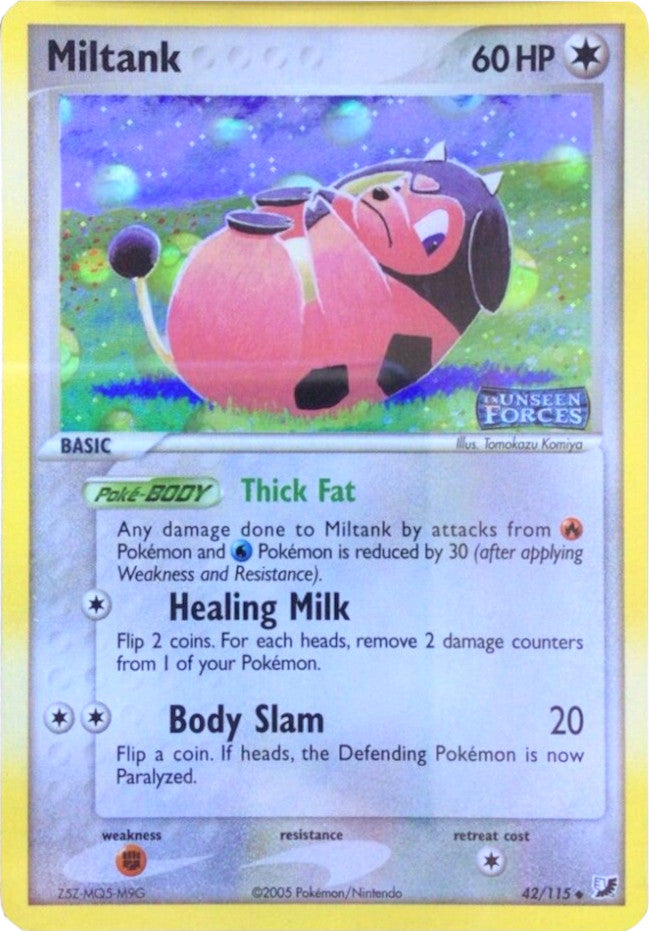 Miltank (42/115) (Stamped) [EX: Unseen Forces] | Exor Games Bridgewater