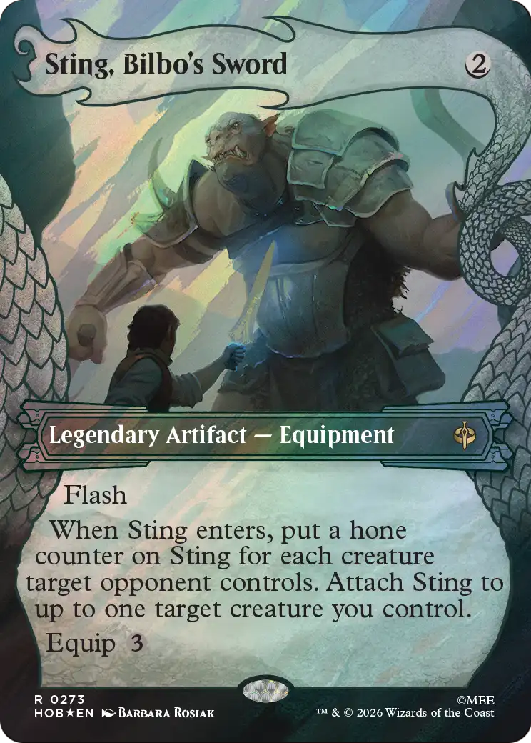 Sting, Bilbo's Sword (Showcase) (Surge Foil) [The Hobbit] | Exor Games Bridgewater