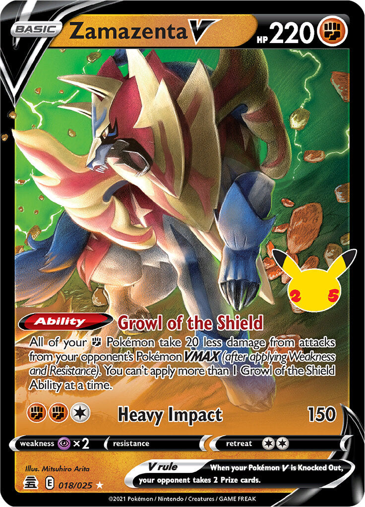 Zamazenta V (018/025) [Celebrations: 25th Anniversary] | Exor Games Bridgewater