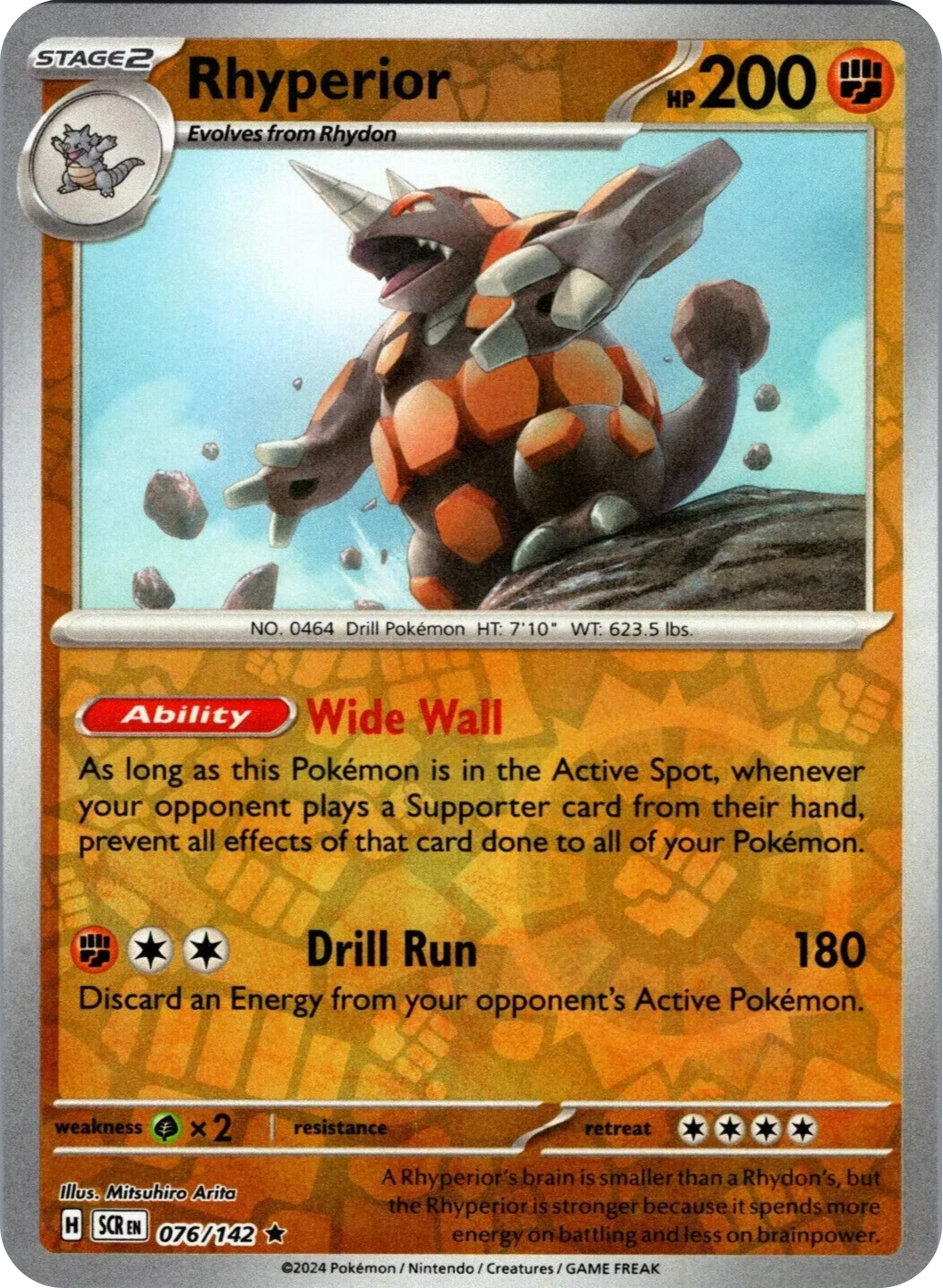 Rhyperior (076/142) [Scarlet & Violet: Stellar Crown] | Exor Games Bridgewater