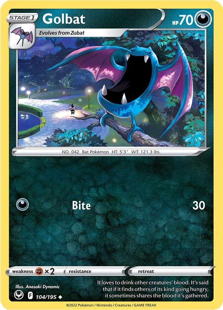 Golbat (104/195) [Sword & Shield: Silver Tempest] | Exor Games Bridgewater