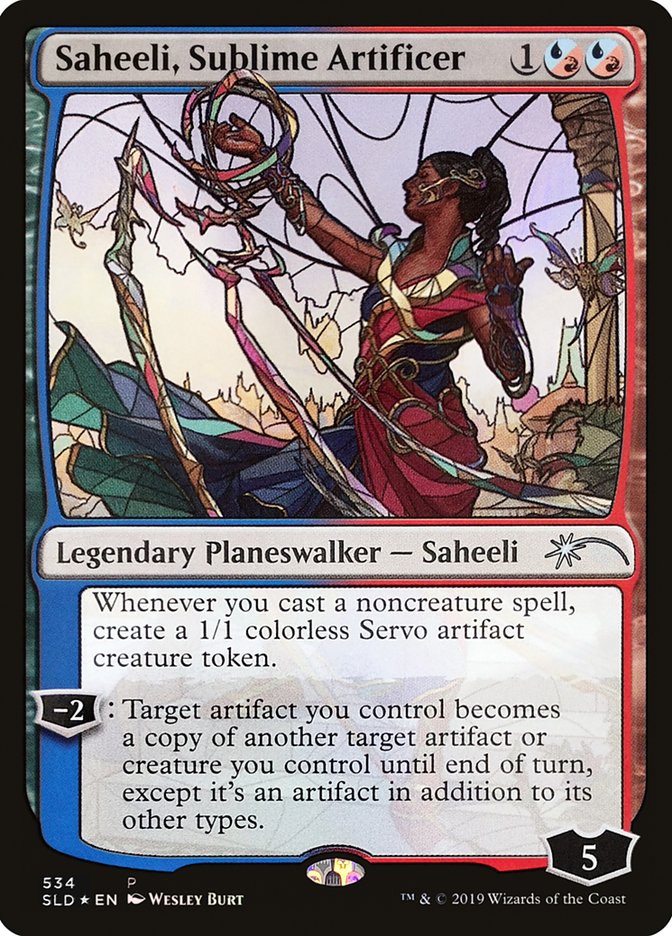 Saheeli, Sublime Artificer (Stained Glass) [Secret Lair Drop Promos] | Exor Games Bridgewater