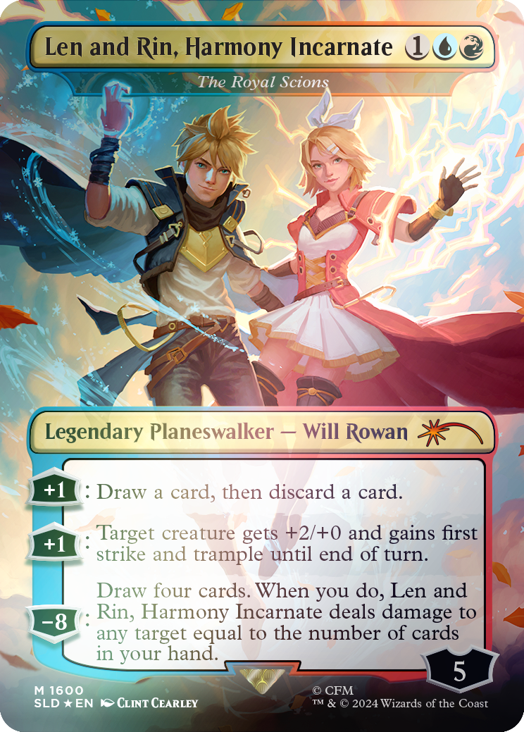 Len and Rin, Harmony Incarnate - The Royal Scions (Rainbow Foil) [Secret Lair Drop Series] | Exor Games Bridgewater