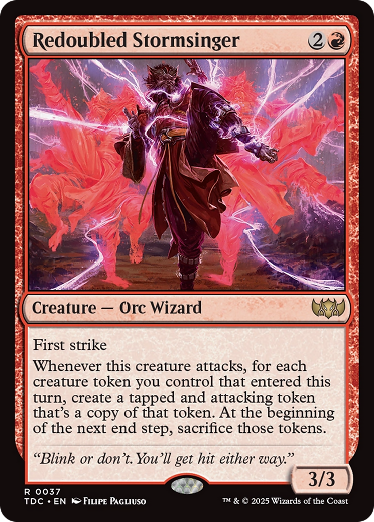 Redoubled Stormsinger [Tarkir: Dragonstorm Commander] | Exor Games Bridgewater