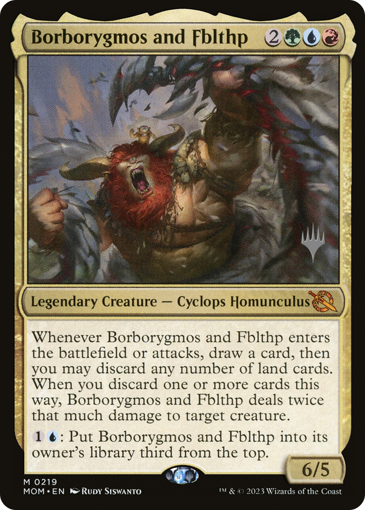 Borborygmos and Fblthp (Promo Pack) [March of the Machine Promos] | Exor Games Bridgewater