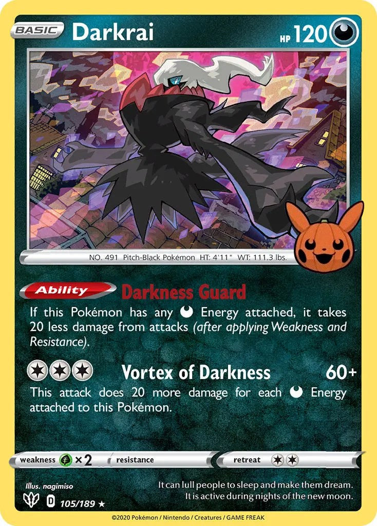 Darkrai (105/189) [Trick or Trade] | Exor Games Bridgewater