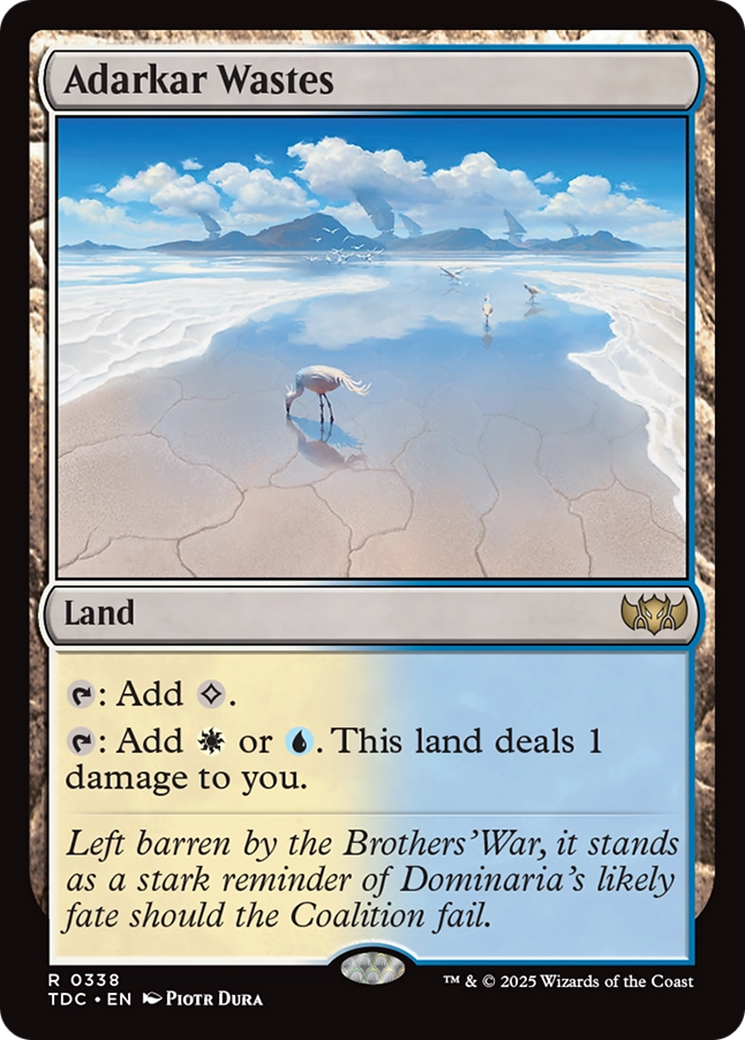 Adarkar Wastes [Tarkir: Dragonstorm Commander] | Exor Games Bridgewater